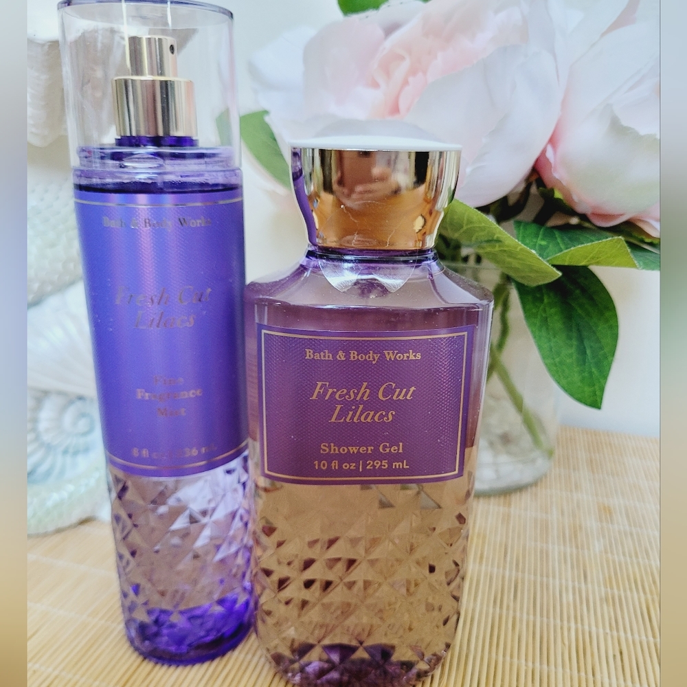 Lilac Body Spray Mist & Shower Gel Set Bath & Body Works NWT